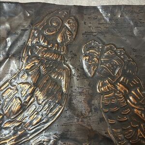 Copper Parrot Wall Art